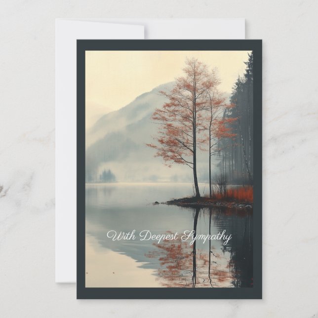 Vistare för höstreflektion inbjudningar (Framsida)