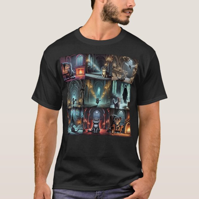 Vistare för Mörk Castle T Shirt (Framsida)