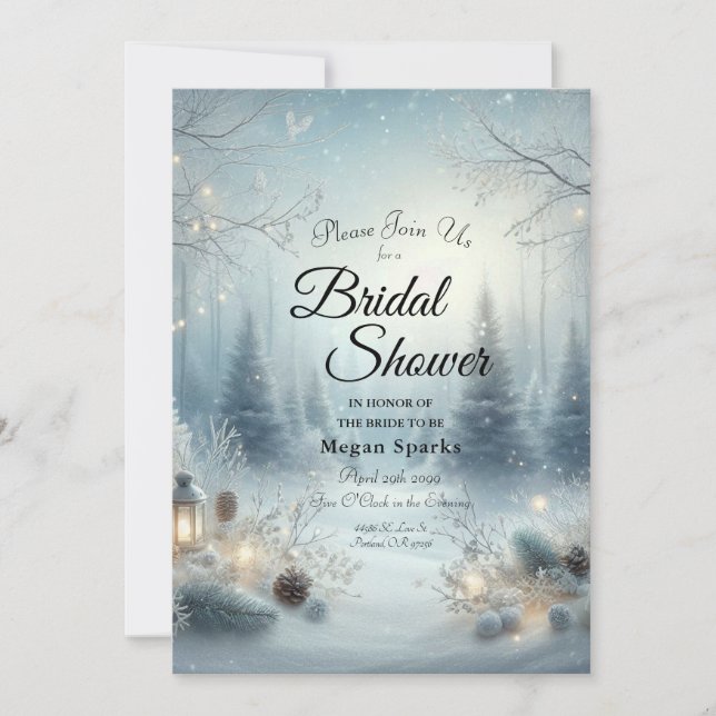 Vistare för vinter-solstice inbjudningar (Framsida)