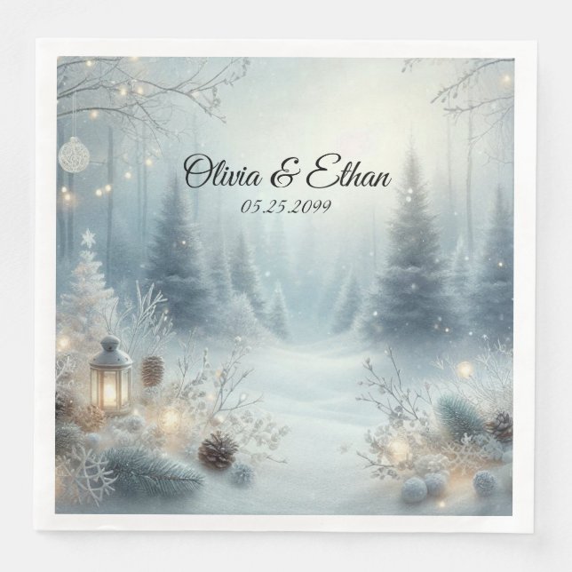 Vistare för vinter-solstice pappersservett (Framsida)