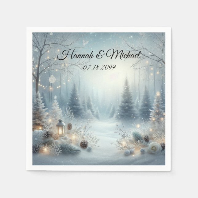 Vistare för vinter-solstice pappersservett (Framsidan)