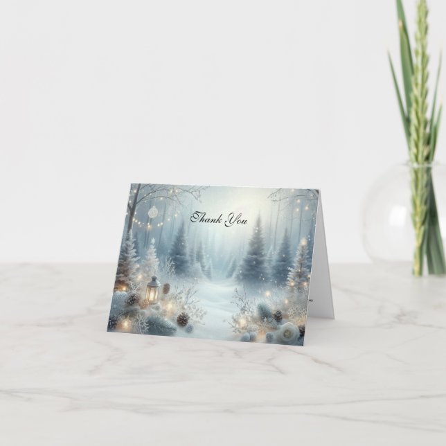 Vistare för vinter-solstice tack kort (Framsida)