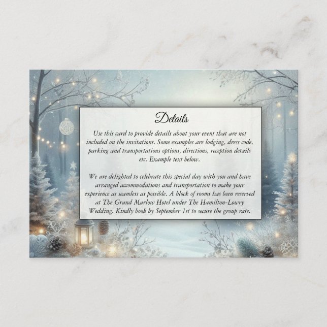 Vistare för vinter-solstice tilläggskort (Framsida)