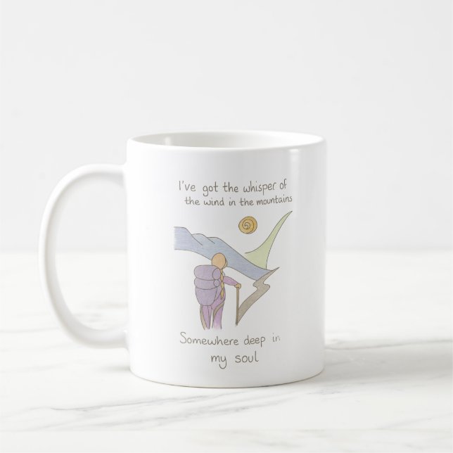 Vistare i bergen kaffemugg (Vänster)