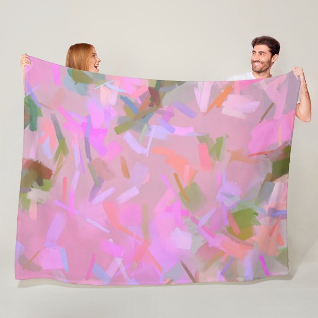 Vistare i Rosa Fleecefilt (På plats)