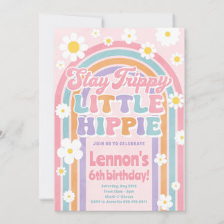 Vistelse på trippie Birthday-inbjudan Inbjudningar