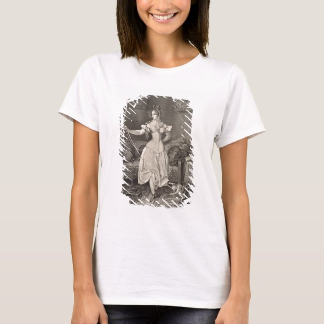 Vistelse-snöre, graverad av Alfred Leon Lemercier  T Shirt (Framsida)