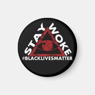 Vistelvänd #svartlivesmatter Protest, utmattad Magnet