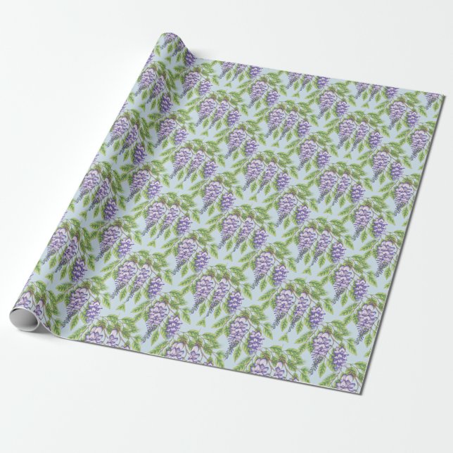 Visteria Presentpapper (Utrullad)