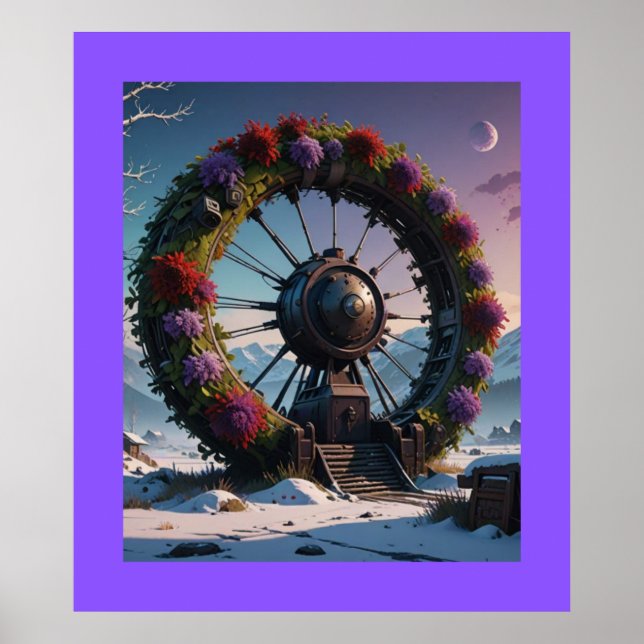 Vistningsrullarnas hjul poster (Framsidan)