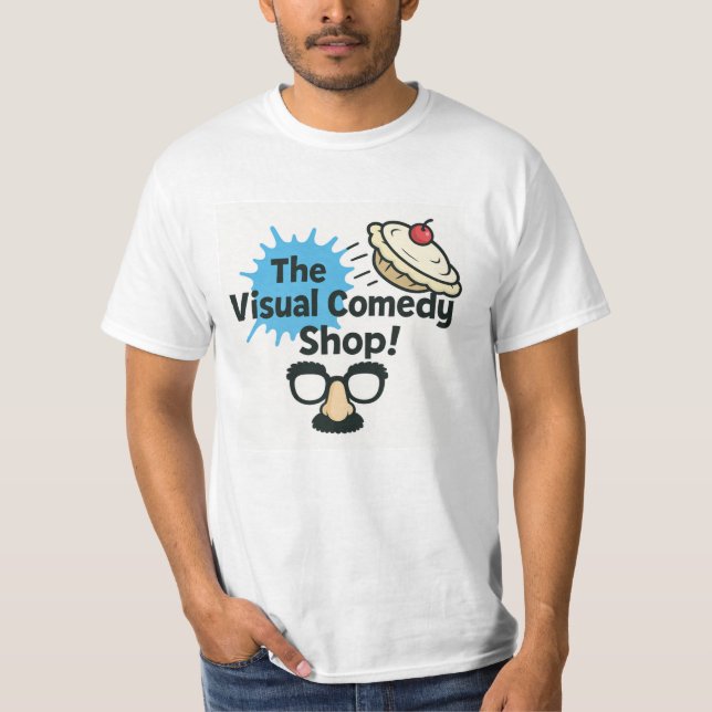 Visual Comedy Shop! T Shirt (Framsida)