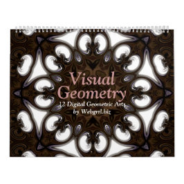 Visual Geometry Mandala 12-månaders väggkalender Kalender