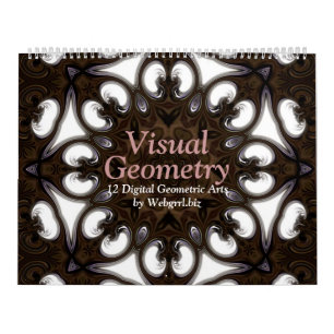 Visual Geometry Mandala 12-månaders väggkalender Kalender