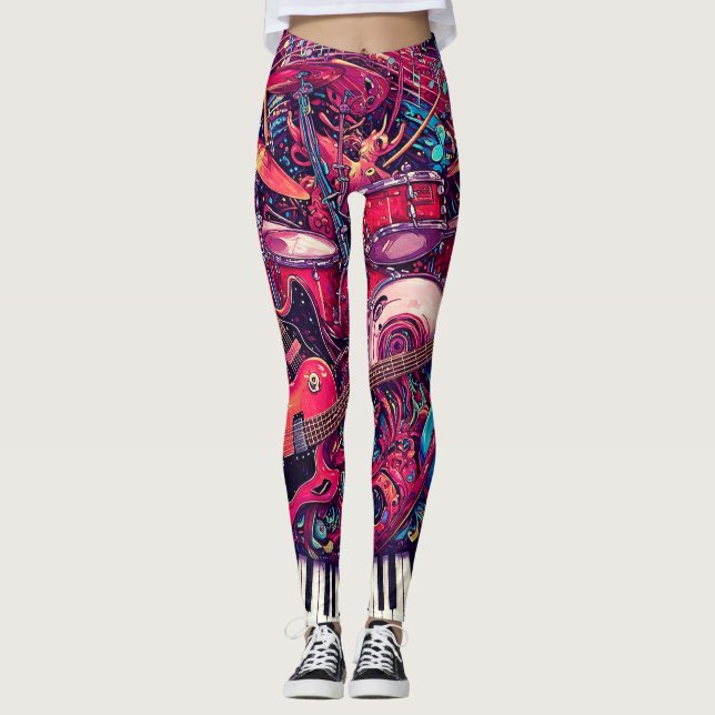 Visual Ljud Leggings (Framsida)