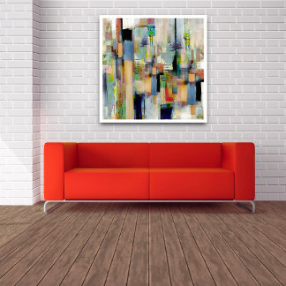 Visual Memories, Original Colorful Abstrakt Art Poster