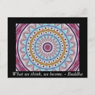 Visual Prayer Design med ZEN-buddhist-citat Vykort