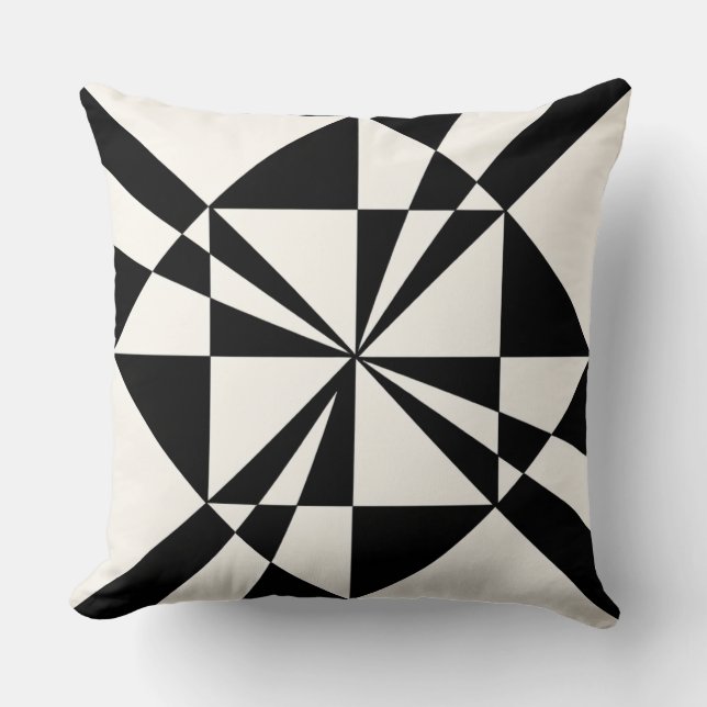 Visual Pull | Modern Throw Pillow Kudde (Framsida)
