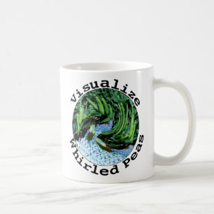 Visualisera den virvlade ärtamuggen kaffemugg