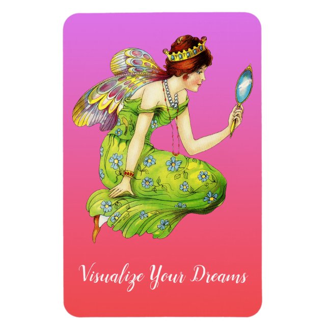 Visualisera dina drömmar färglösa Fairy Magnet (Vertikal)