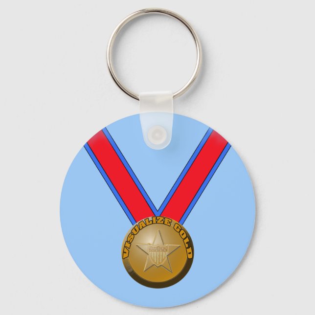 Visualisera Guld-medalprestanda Nyckelring (Framsida)