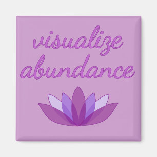 Visualisera överflöd med lotusblomma magnet