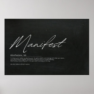 Visualisera, Skapa, manifestera: inspirationskonst Poster