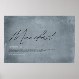 Visualisera, Skapa, manifestera: inspirationskonst Poster