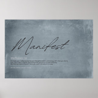 Visualisera, Skapa, manifestera: inspirationskonst Poster