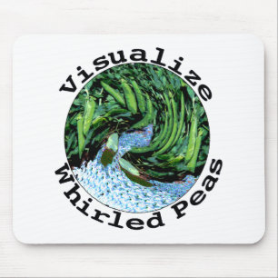 Visualisera virvlade ärtor Mousepad Musmatta