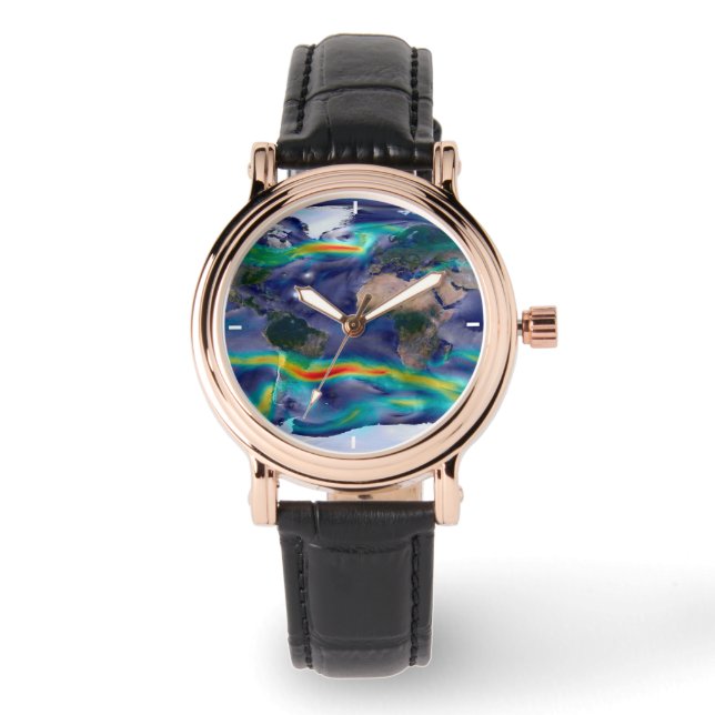 Visualisering av globala Vind. Armbandsur (Framsida)