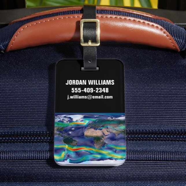 Visualisering av globala Vind. Bagagebricka (Framsida Insitu 2)