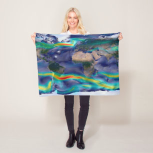 Visualisering av globala Vind. Fleecefilt