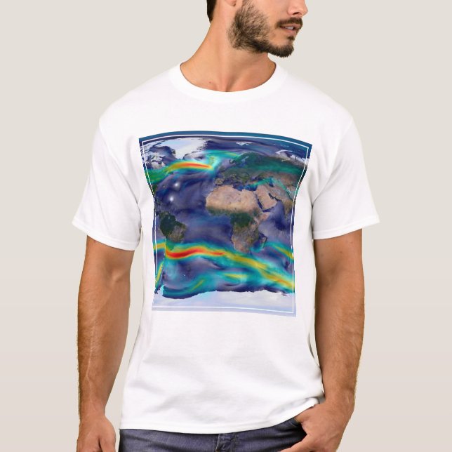 Visualisering av globala Vind. T Shirt (Framsida)