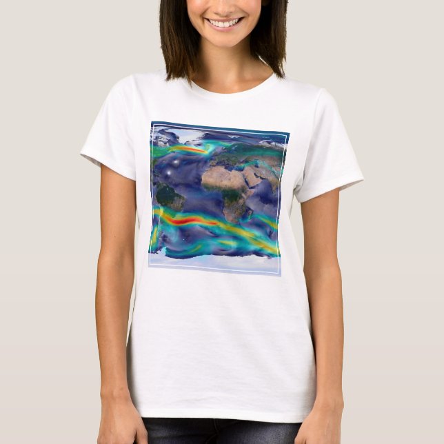 Visualisering av globala Vind. T Shirt (Framsida)