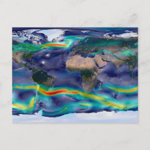 Visualisering av globala Vind. Vykort