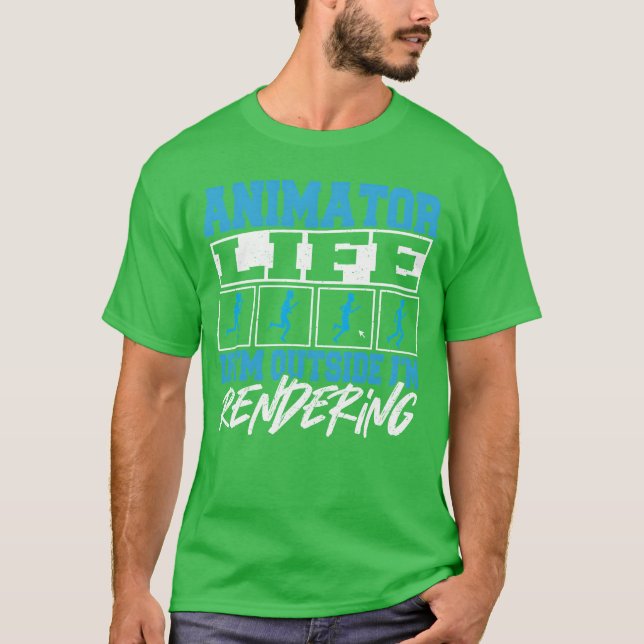 Visuell konstnär Tecknad animatör 3D-animation Fan T Shirt (Framsida)