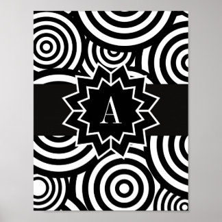 Visuell stimulering av Baby vid högkontrast Poster