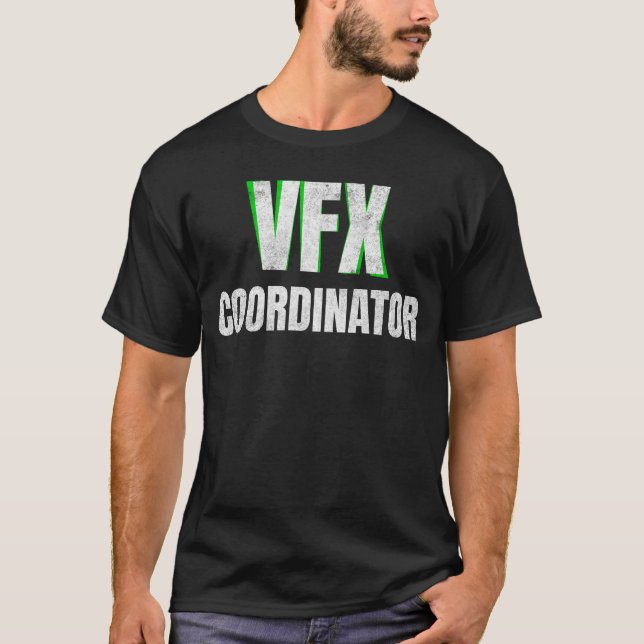 Visuella effekter av tryckt VFX-koordinator T Shirt (Framsida)