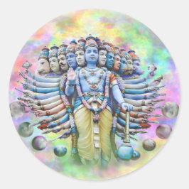 Viswarupa - den allmänna formen runt klistermärke