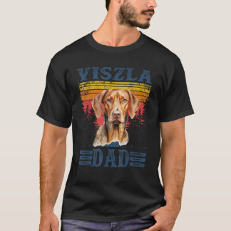 Viszla Pappa Vintage Funny Cute Hund älskare T Shirt