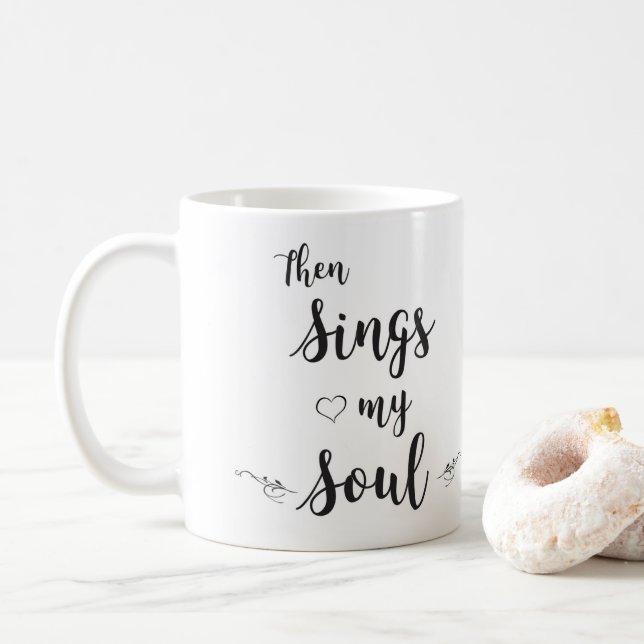 Vit 11 oz klassisk Mugg (Med munk)