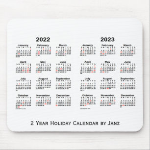 Vit 2022-2023 2 år helgdagkalender vid Janz Musmatta