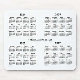 Vit 2024-2027 4 år kalender vid Janz Musmatta