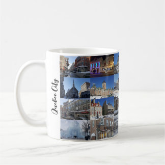Vit 24 Foto Collage Grid Resa Anpassad Kaffemugg