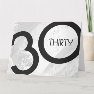 Vit 30-årsjubileum kort