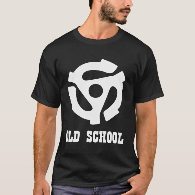 Vit 45 RMP-inspelningsadapter T Shirt (Framsida)