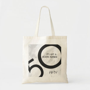 Vit 50-årsjubileum tygkasse