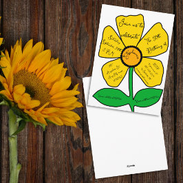 Vit 50:e födelsedag Guld Doodle Flower Inbjudningar