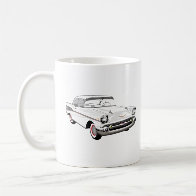 Vit '57 Shoebox Kaffemugg (Vänster)