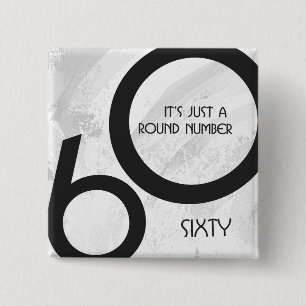 Vit 60-årsjubileum knapp
